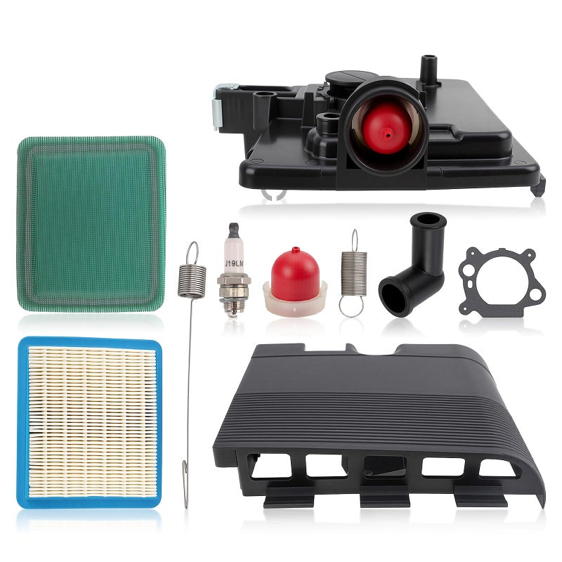 Carbbia 795259 Air Filter Cleaner Primer Base & 692298 Cover for Toro for MTD for Troy Bilt Lawn Mower w/Air Filter Cleaner 491588S Gasket Spark Plug 790849 699056 Springs Kit - Image 1